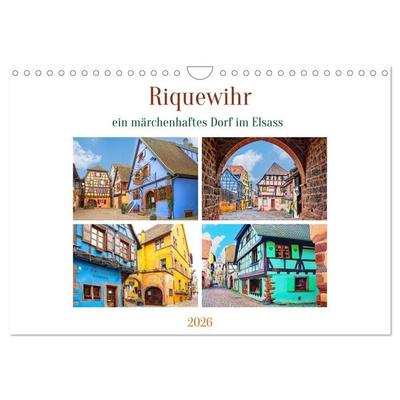Riquewihr - ein märchenhaftes Dorf im Elsass (Wandkalender 2026 DIN A4 quer), CALVENDO Monatskalender