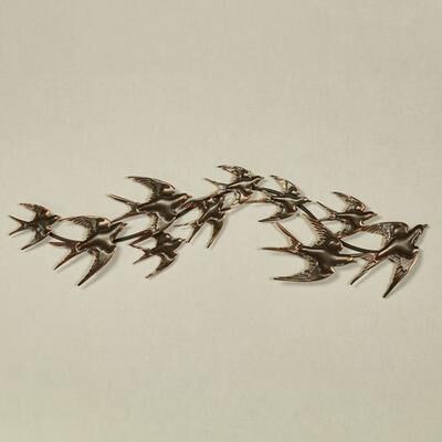 Touch of Class Soaring Birds Wall Art Topper Bronze , Bronze