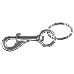 dörner + helmer 4815344 Karabinerhaken vernickelt 70 mm x 15 mm 12 St.