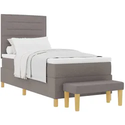 vidaXL, Boxspringbett, Inlunville (Linien-Design) (90 x 200 cm)