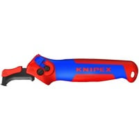 Abmantelungsmesser 16 50 145 SB, Abisolier-/ Abmantelungswerkzeug rot/blau, mit Ratschenfunktion