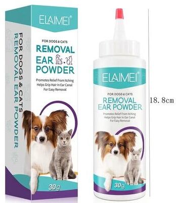 Uplift Picks Pet Ear Powder For Dogs Gentle Ear Hair Removal And Cleaning Care 30g Pet Ear Powder For Dogs Gentle Ear Hair Removal And Cleaning Care 30g