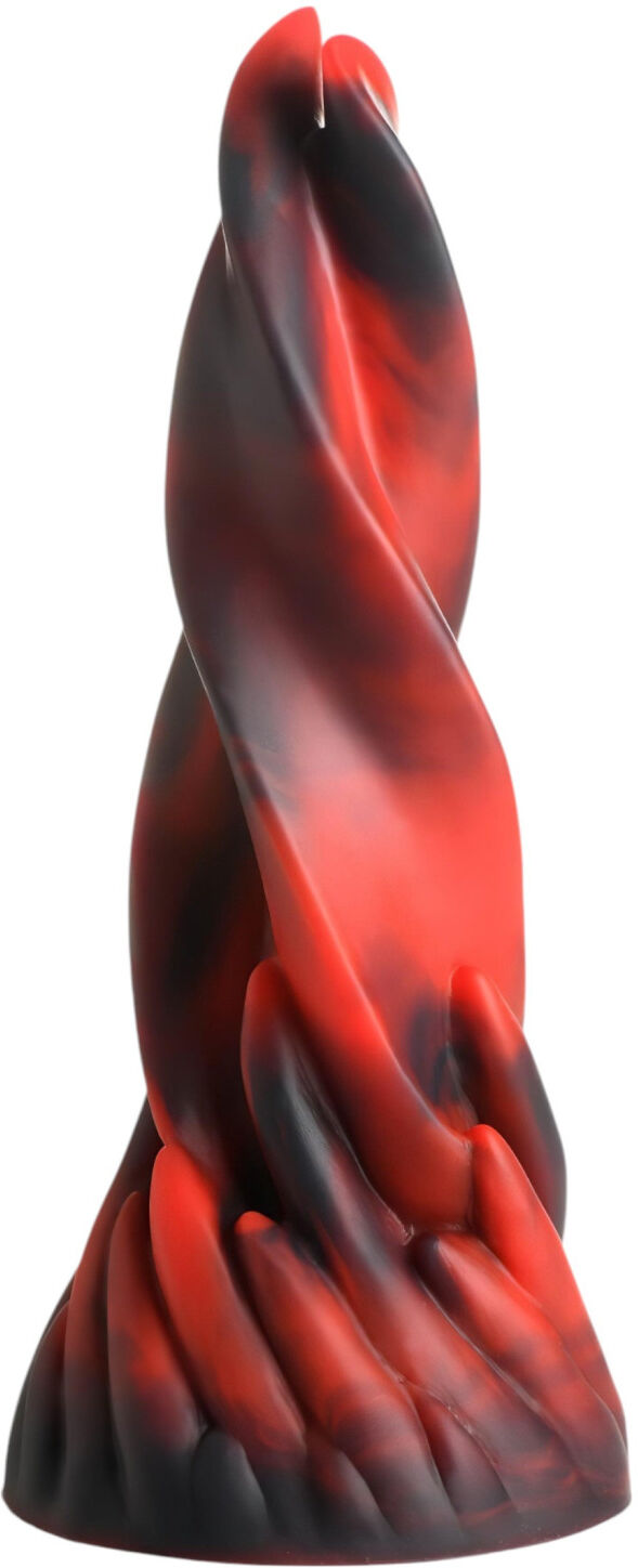 Creature Cocks Hell Kiss - twisted silicone dildo - 19 cm (red)