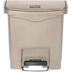 Rubbermaid Tretabfalleimer Slim Jim 1883455 Kunststoff 15l beige