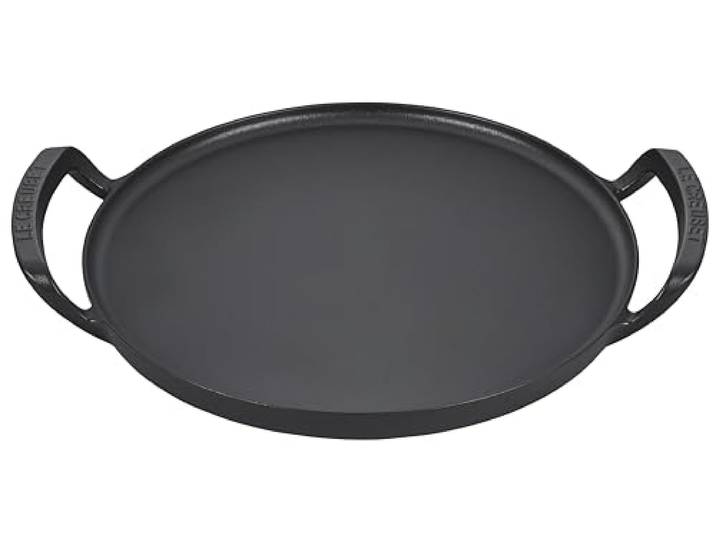 LE CREUSET Moule à pizza rond en fonte pour barbecue d'extérieur