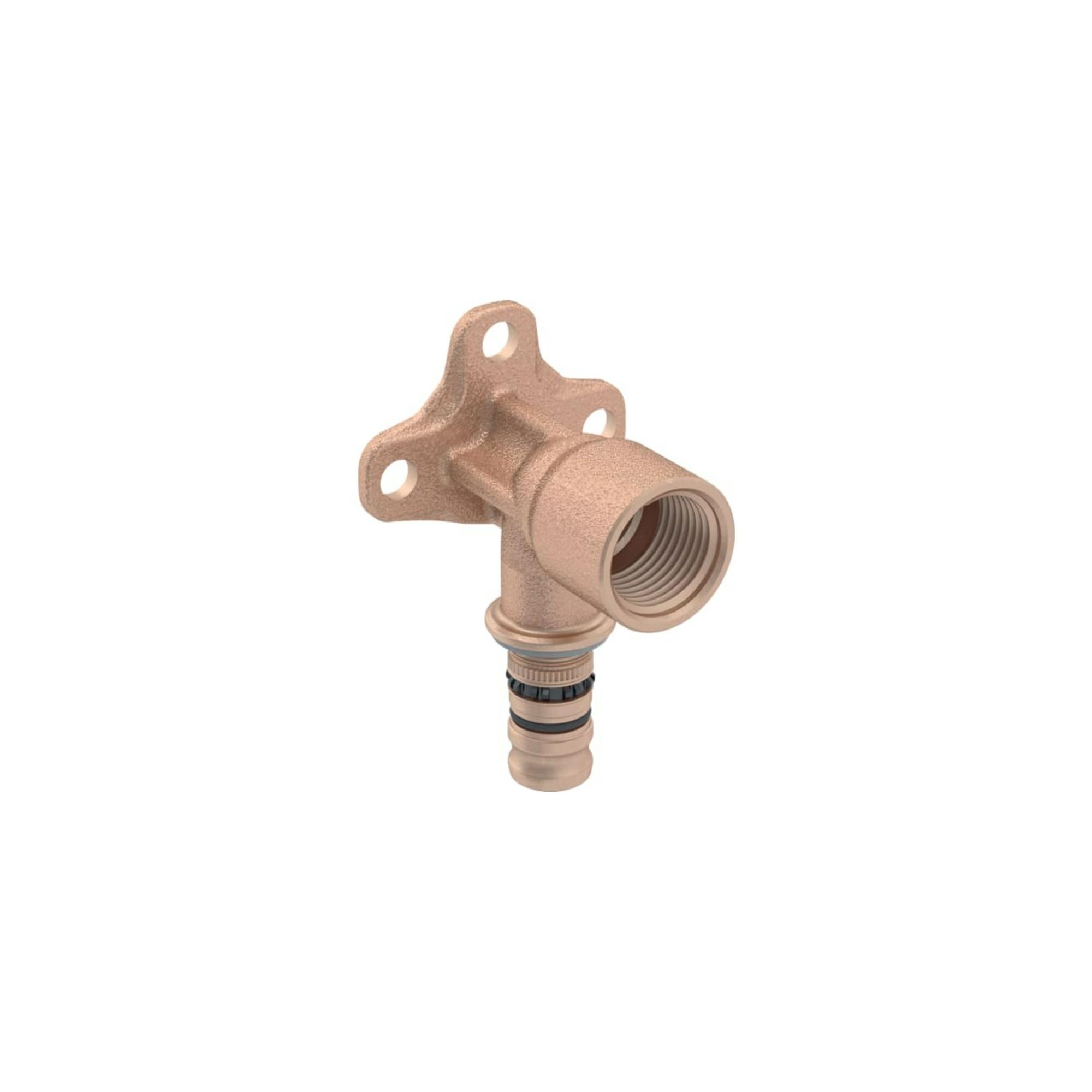 Geberit Anschlusswinkel Mepla d= 20mmxRp 1/2x36mm, 90Grad, Rotguss (602289005)