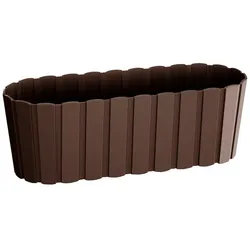 Prosperplast - BOARDEE BASIC 4,9L Balkon-Pflanzgefäß - 38,3x14,4x13cm in braun farbe