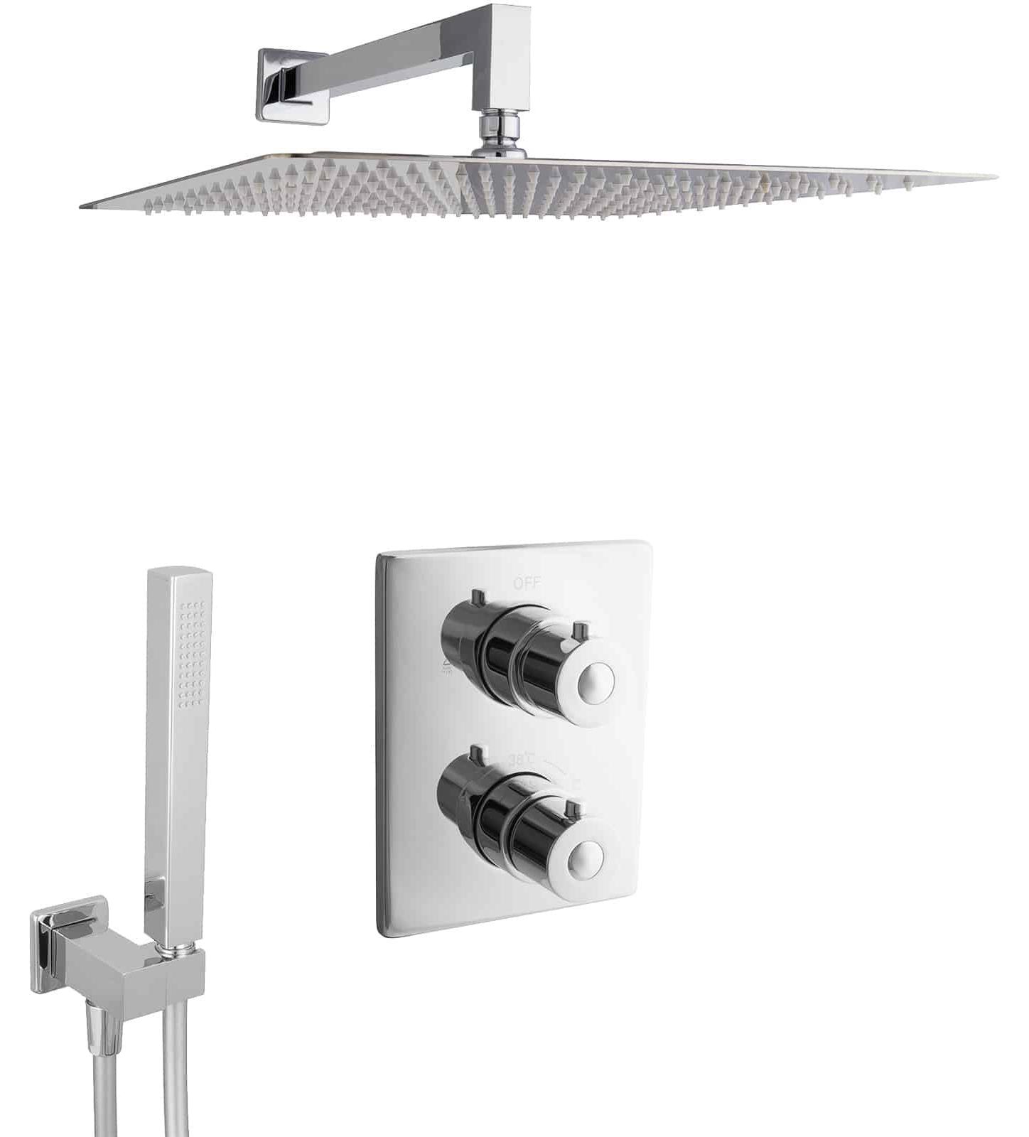 PaulGurkes Unterputz Dusche Set mit Thermostat Verbrühschutz