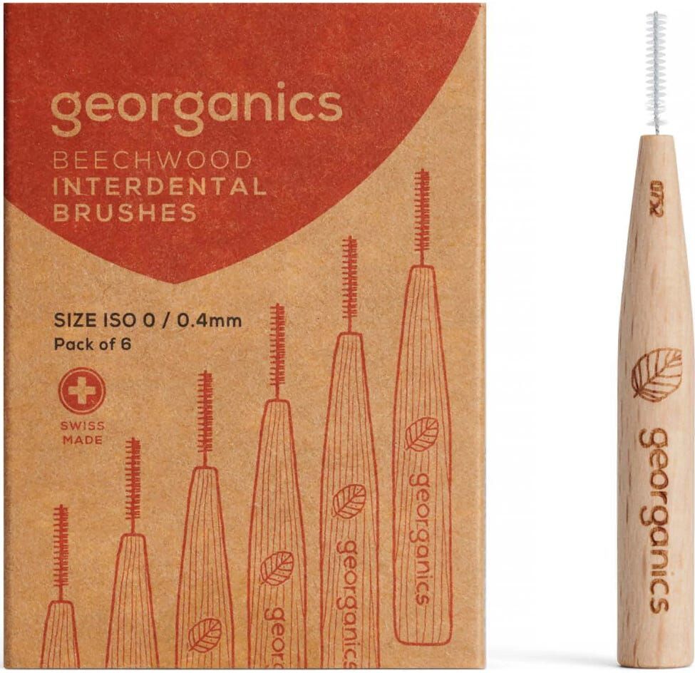 Georganics Cepillo Interdental Madera de Haya 0/0.40 mm 6 uds