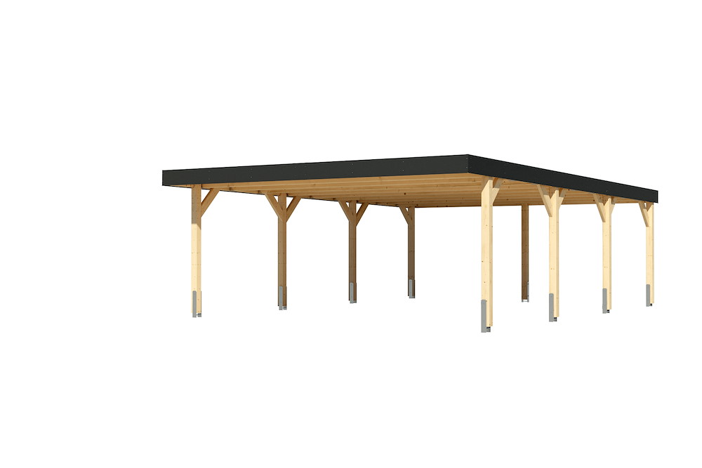 KARIBUHOLZT Doppelcarport Leimholz 2 548x813x240cm natur 16988220