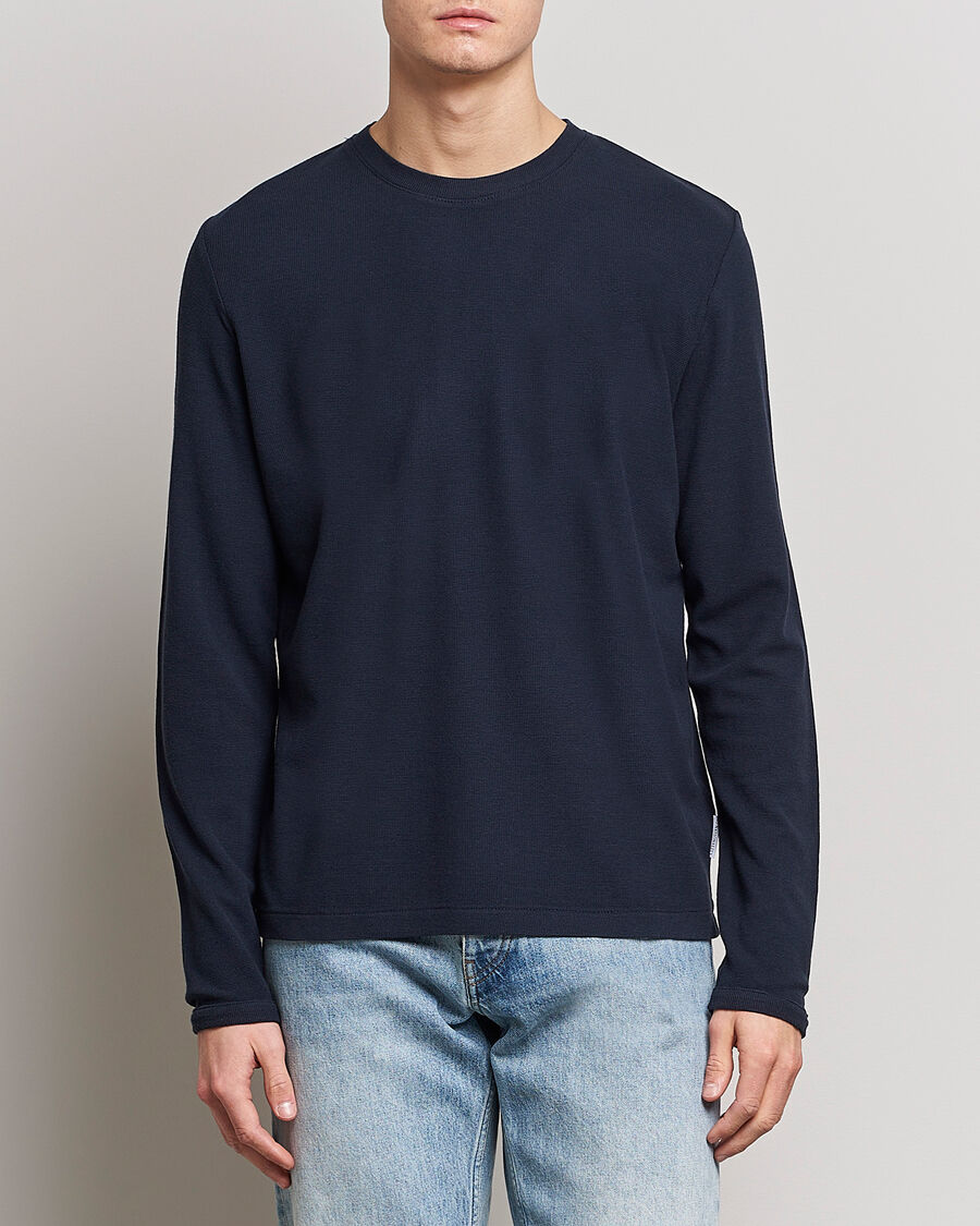 NN07 Clive Knitted Sweater Navy Blue men M Blå