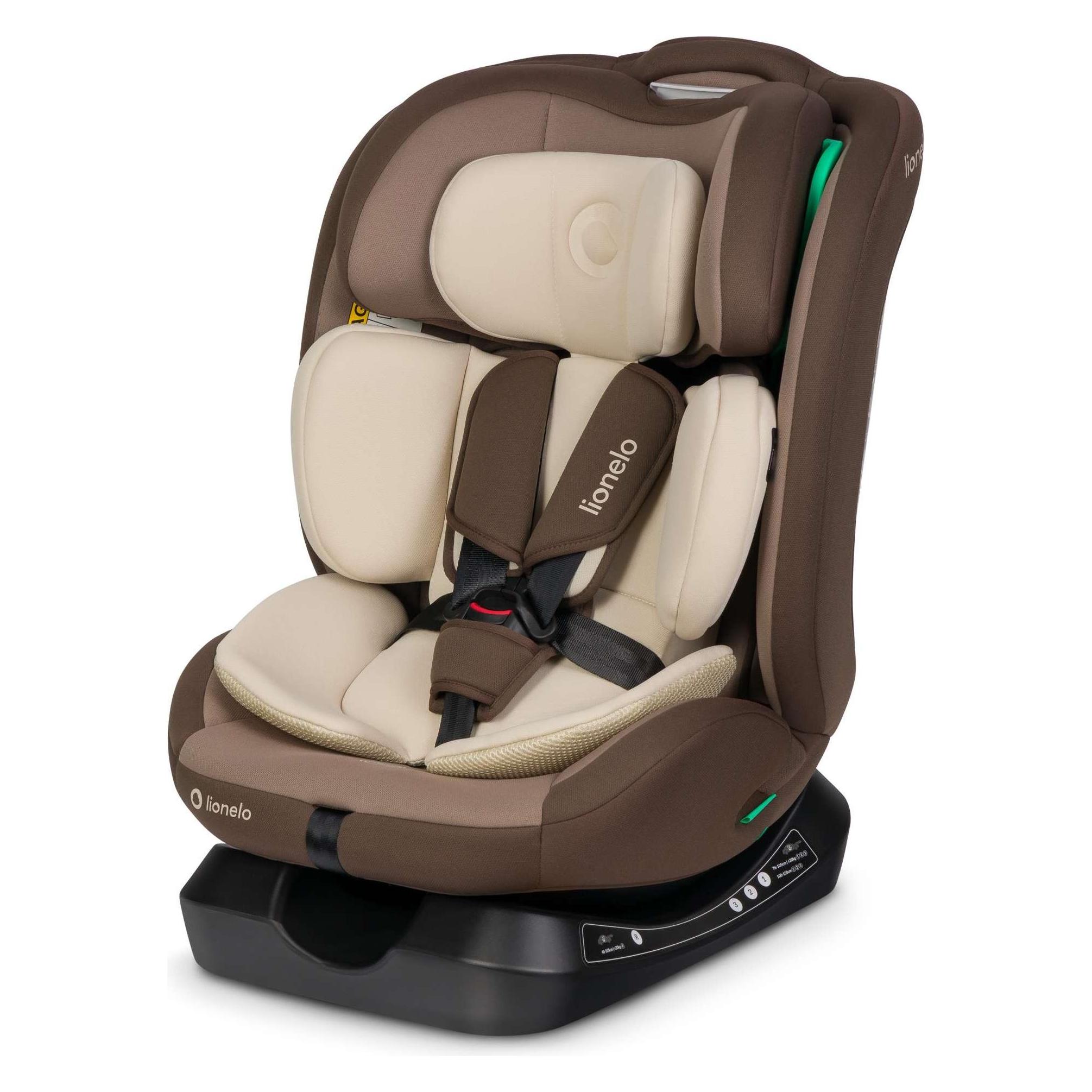 Lionelo Aart I-Size (Kindersitz, ECE R129/i-Size Norm) (LO-AART I-SIZE BEIGE CHOCOLATE)