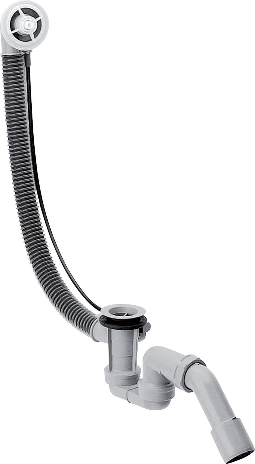 HansGrohe FlexaPlus bad- en overloopgarnituur basisset met flexibele overloopslang 58140180