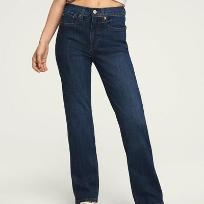 Lucky Brand High Rise Zoe Straight - Women's Pants Denim Straight Leg Jeans in Dearest Wash, Size 25 x 27
