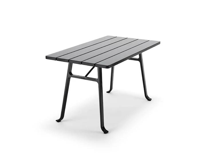 Byarums bruk Table Seriff Lasure acajou noir, support noir