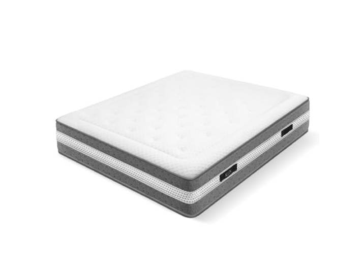 WIN REST Matratze 135 x 180 cm, viskoelastisch und doppelseitig, Modell Allen, 29 cm Höhe, Cloudfoam-Kern mit mittlerer Festigkeit, Strechgewebe, hypoallergen