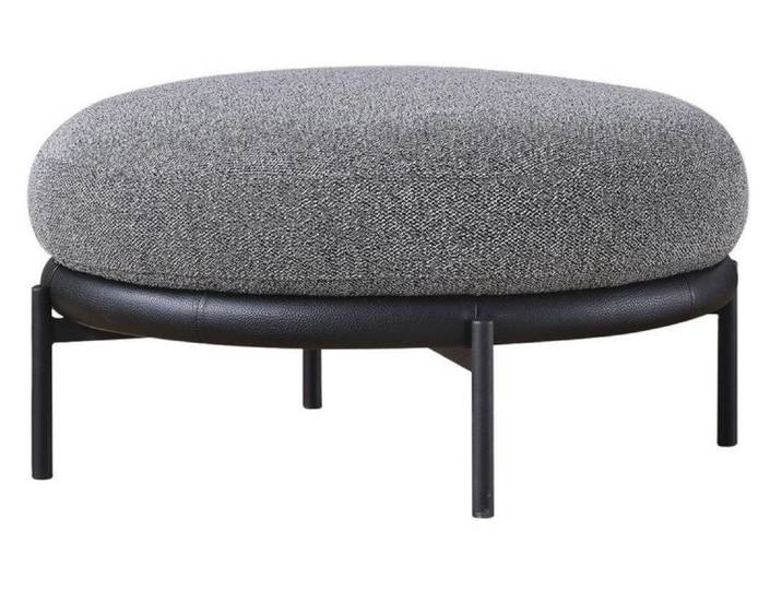 Xlmoebel Polsterhocker Gepolsterter Hocker in Grau aus hochwertigen Materialien (Hocker, 1 St., Hocker), Hergestellt in Europa