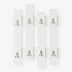 En.Casa, Kleiderhaken + Wandgarderobe, Wandgarderobe Raseborg 60x80 cm Weiss