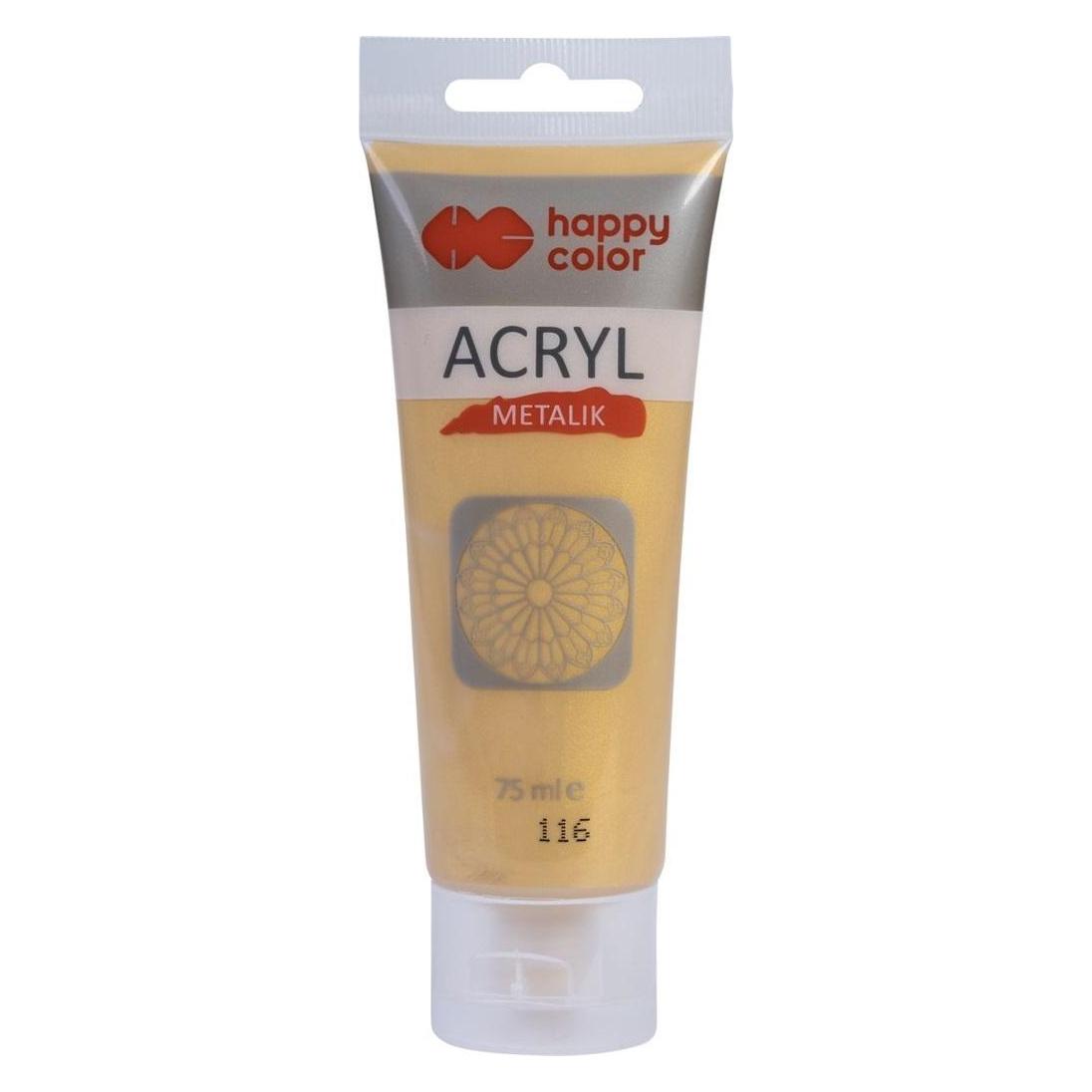 Happy Color Acrylfarbe 75 ml, zartes Metallic-Gold (75 ml) (47595013)