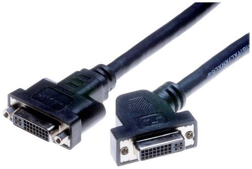 Lyndahl DVI Anschlusskabel DVI-I 24+5pol. Buchse, DVI-I 24+5pol. Buchse 0.2m Schwarz LKPK004 DVI-Kabel