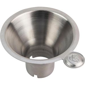 Peugeot Trichter Easy 41489, silber, Ø 6,6 cm, aus Edelstahl, für Pfeffer- und Salzmühlen
