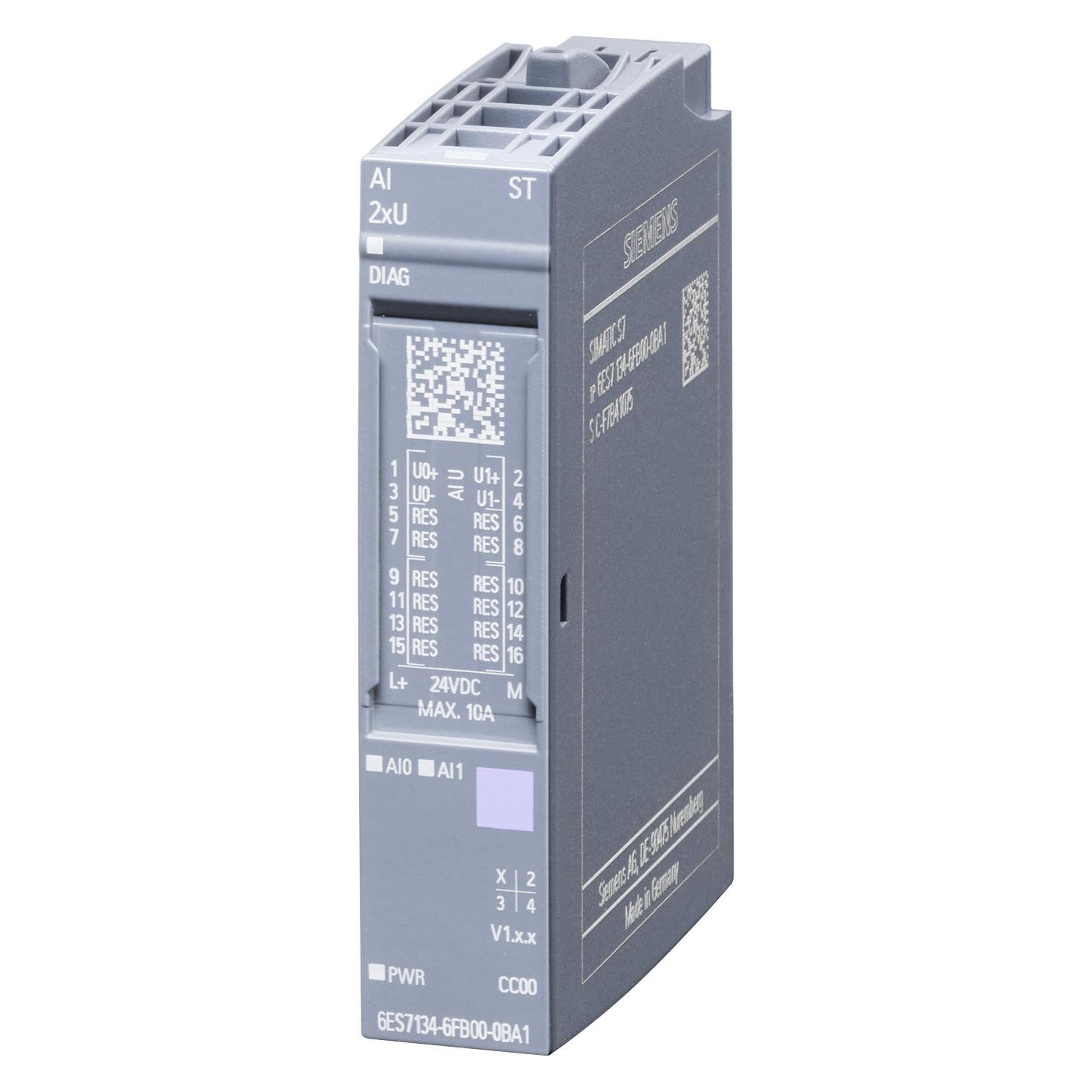 Siemens SIEMENSN 6ES7134-6FB00-0BA1 SIMATIC ET 200SP AI 2xU ST 6ES71346FB000BA (6ES71346FB000BA)