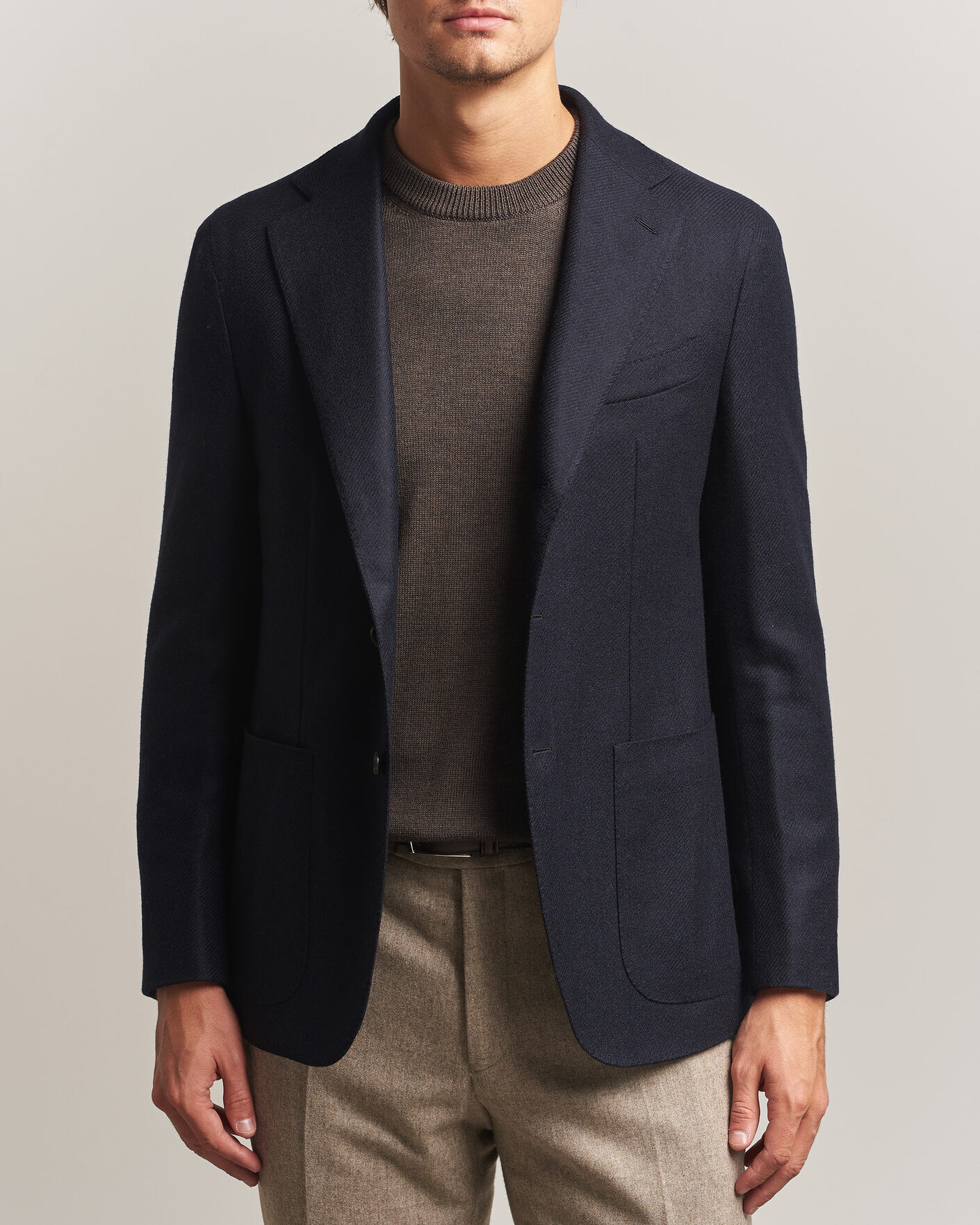 Caruso Aida Wool/Cashmere Blazer Navy men 52 Blå