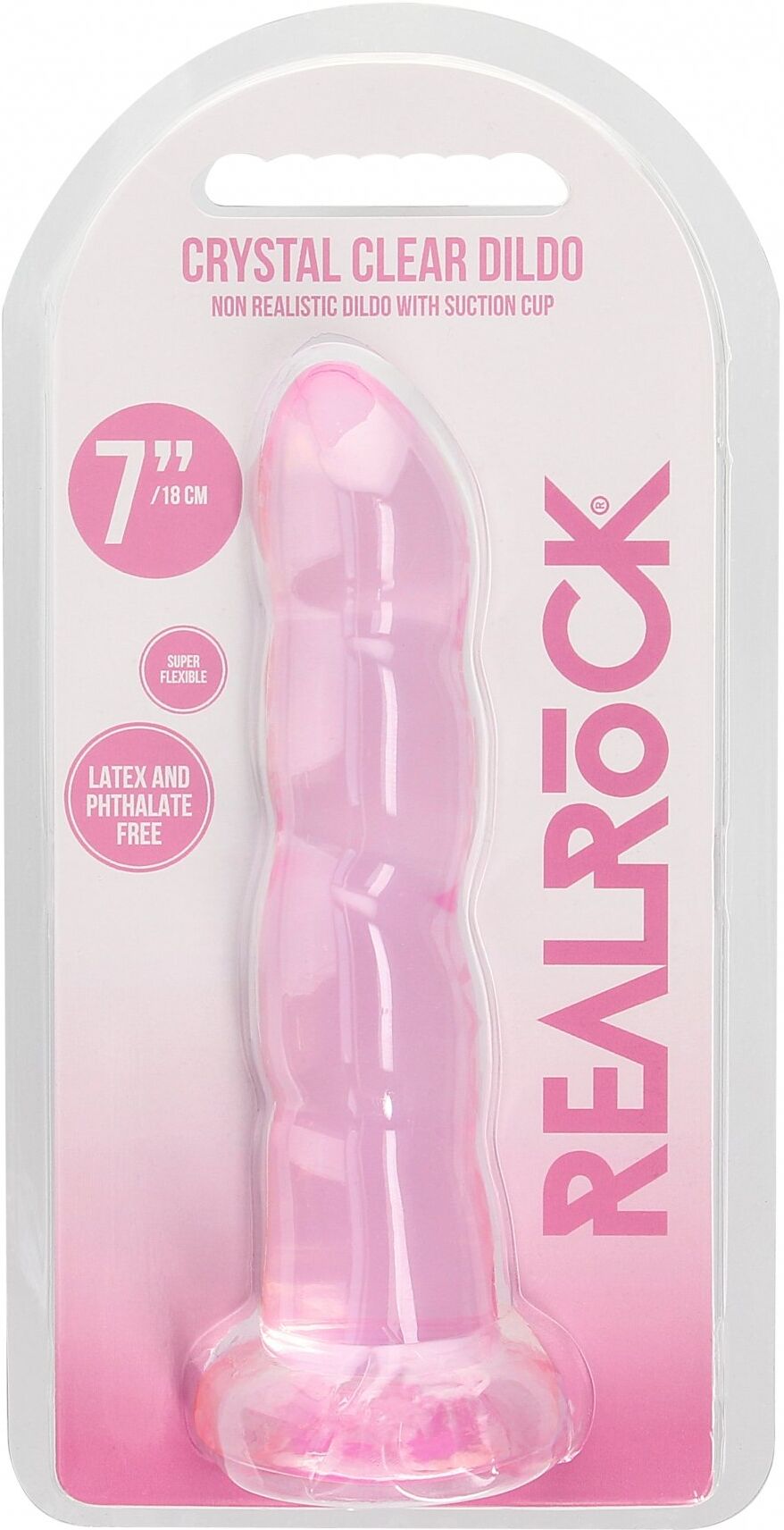 RealRock Dildo Jelly 17cm Suction Cup - Pink