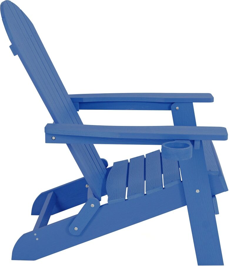 Axi Chaise adirondack accoudoirs, plastique, bleu, 84,5x77x95,5 cm Bleu 85x96x77cm