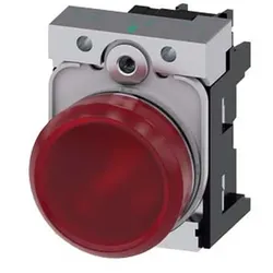 Siemens Leuchtmelder 22mm rund rot Linse glatt