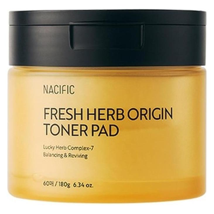 Nacific Fresh Herb Origin Cotton Facial Pads Toner Pads 60 Sheets for Radiance (180 ml) (0000102230)
