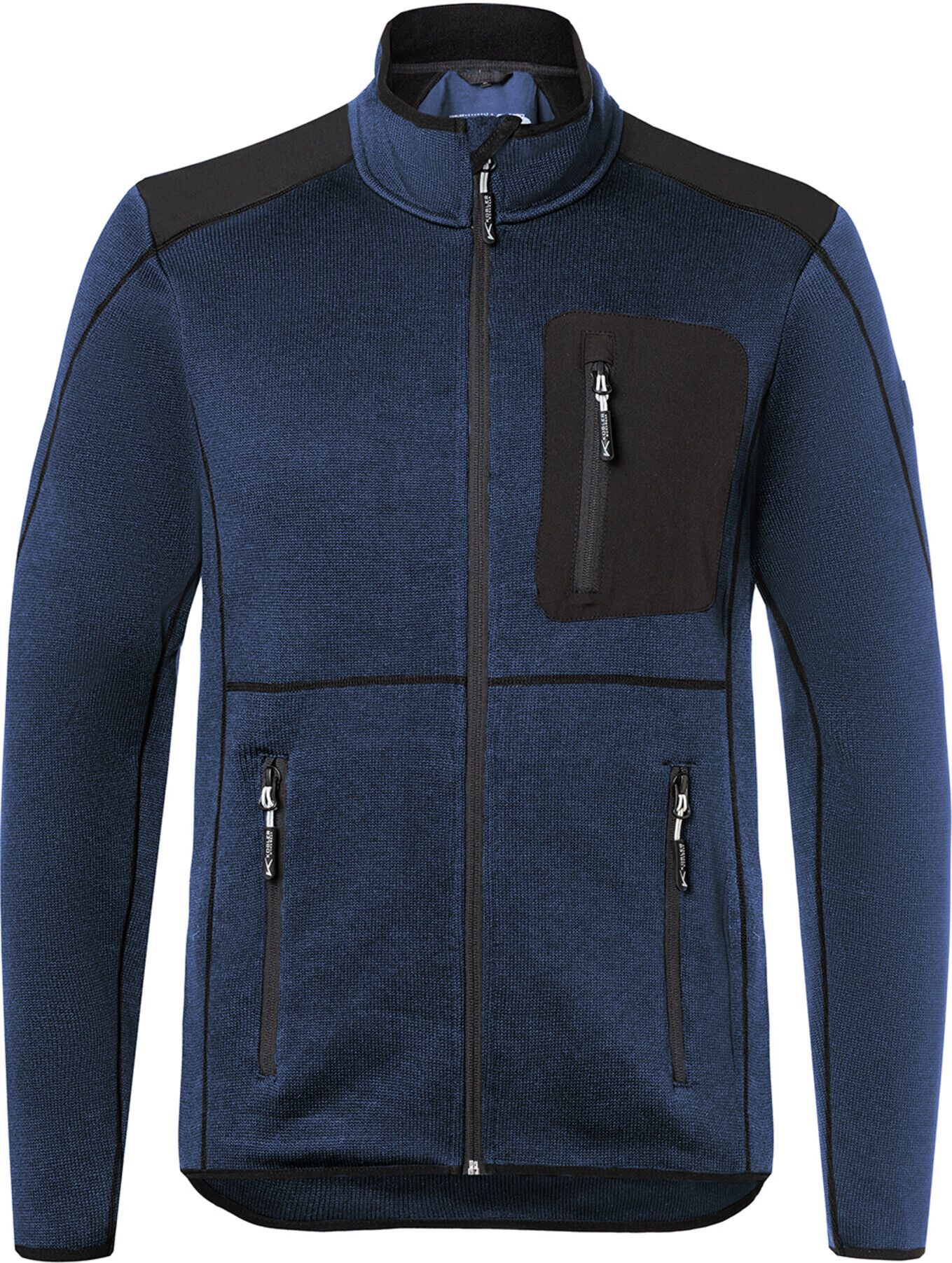 Strickjacke dunkelblau/schwarz Form 1443 Größe XL ; Kübler Workwear (1443 6339-4899-XL)