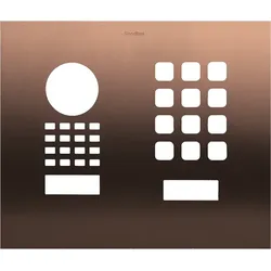 DoorBird D1101KH Modern Aufputz/ Unterputz Frontblende – Bronze-Optik (PVD)