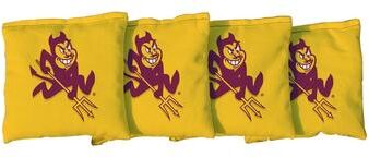 Skip's Garage Arizona State Sun Devils Yellow Cornhole Bags