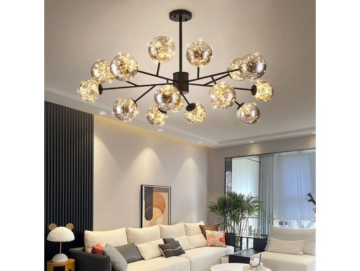 Lampe à suspension nordique en forme de haricot magique, lumière moderne, éclairage créatif de luxe pour chambre à coucher, hall d'hôtel, décoration de salon