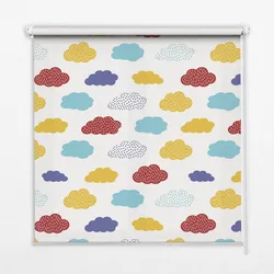 INNENROLLO - Fensterrollo - Rollo - 100x180 cm - Bunte Wolken