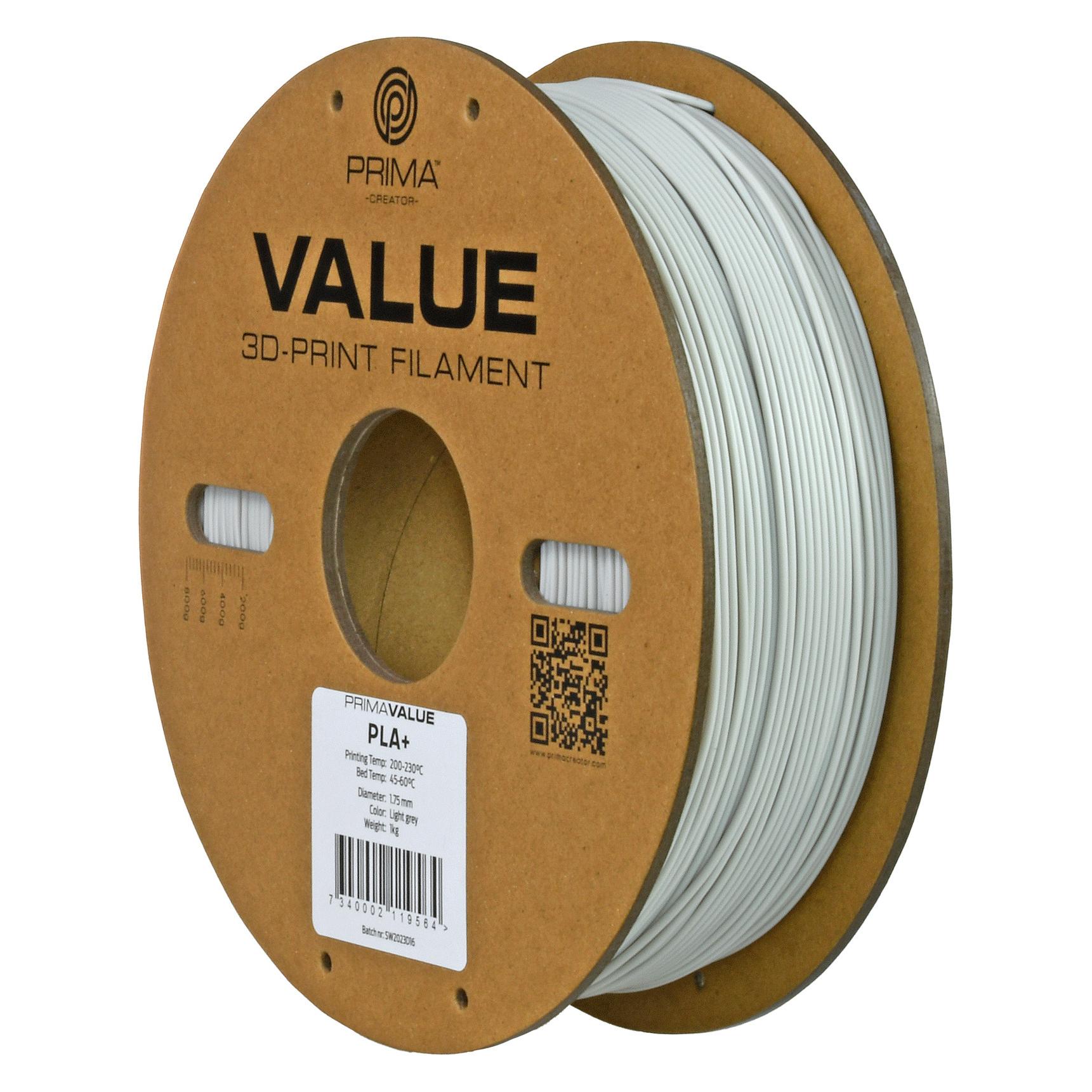 Prima Creator PrimaValue PLA+ (1000 g, 1.75 mm) (PV24-PLA-175-1000-LGY)