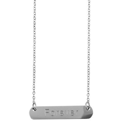 Kette ohne Anhänger ADELIA´S "Halskette mit Anhänger – aus Edelstahl", silber, Halsketten, Damen, 43cm, Edelstahl, Ideal zum Verschenken – schlicht und stilvoll