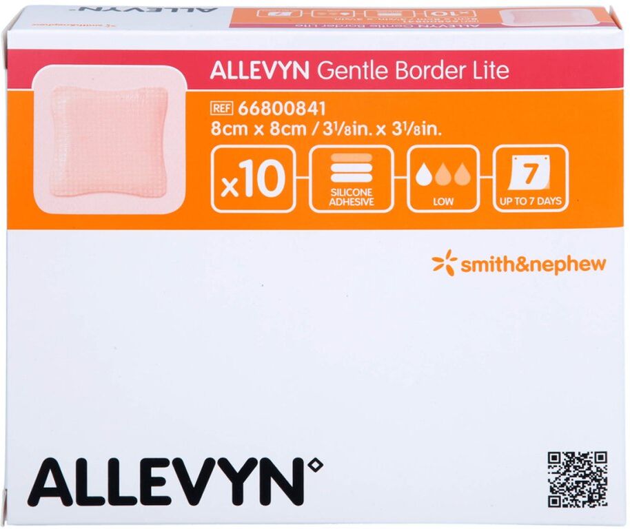 Allevyn Gentle Border Lite 8x8 cm Schaumverb.