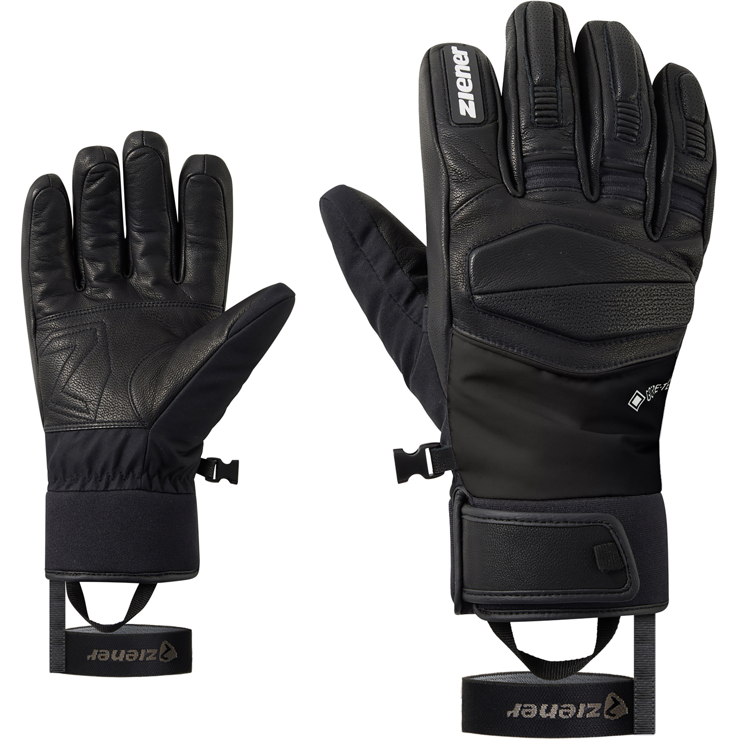 Ziener Gelldo-Z GTX Pr Herren Fingerhandschuhe schwarz Größe 9 Skifahren Winddicht Wasserabweisend