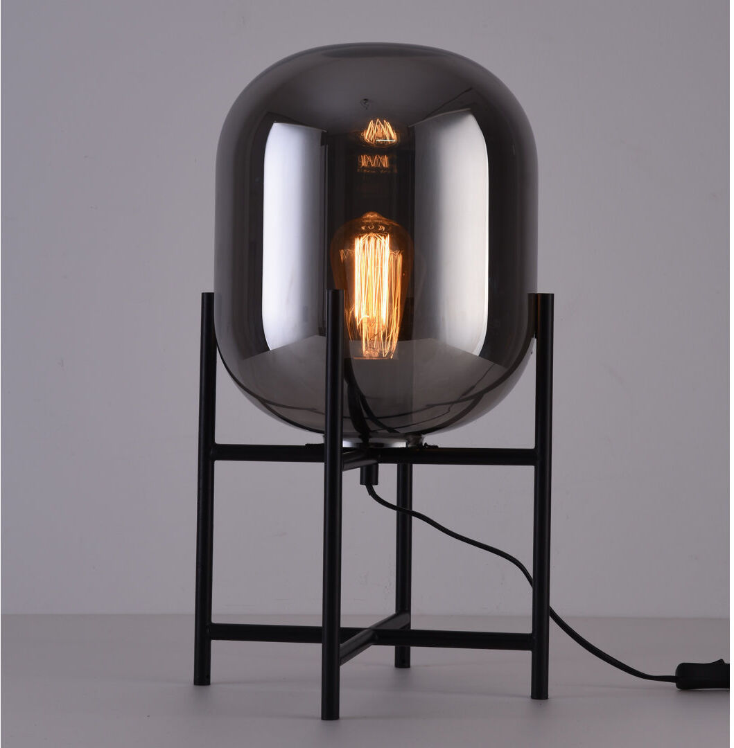 George Oliver Ascencio Metal Table Lamp Black 49cm H X 27.5cm W X 27.5cm D