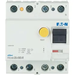 Eaton 170309 FI-Schalter, 25A, 4p, 30mA, Typ R FRCMM-25/4/003-R