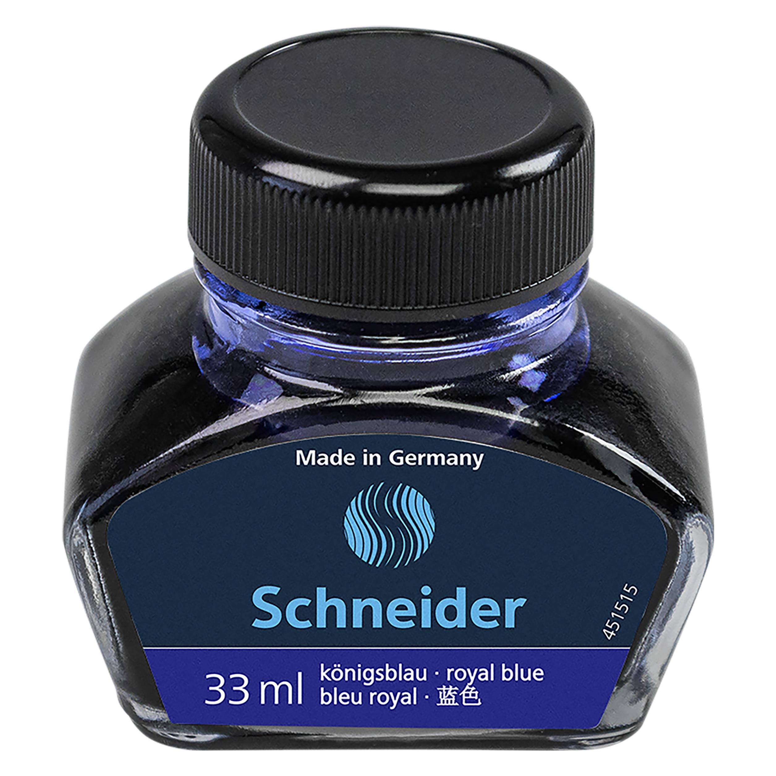 Schneider Tintenglas 33ml königsblau (Blau, 1 Stk.) (6913)