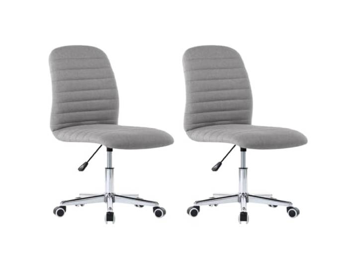 Todiikf Esszimmerstühle 2er Set Drehbar Höhenverstellbar Hellgrau Flexibel verstellbare Küchenstühle mit Rollen, robustes Eisengestell und Stoffbezug für Esszimmer und Homeoffice.