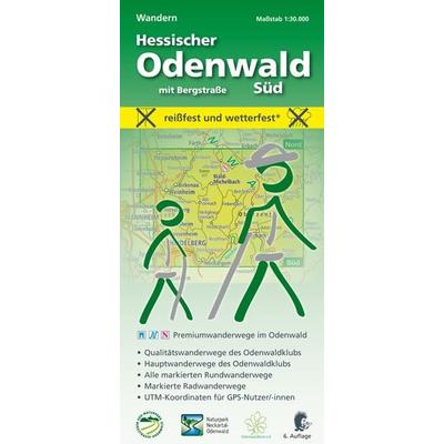 Wandern, Hessischer Odenwald Süd mit Bergstraße, Sonstige von MeKi Landkarten GmbH, Meki Landkarten, 978-3-947593-27-9