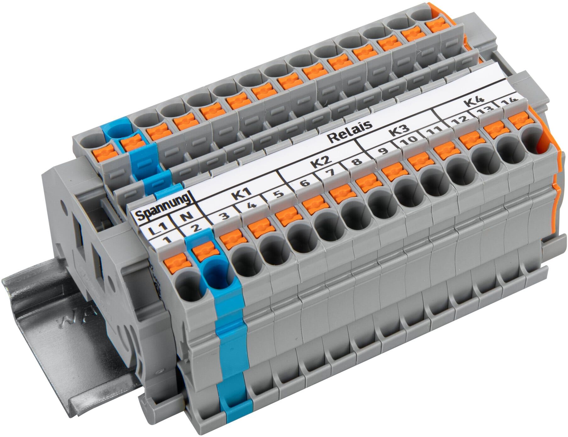 WAGO Relaisklemmenleiste 821-502 grau 2,50mm²)