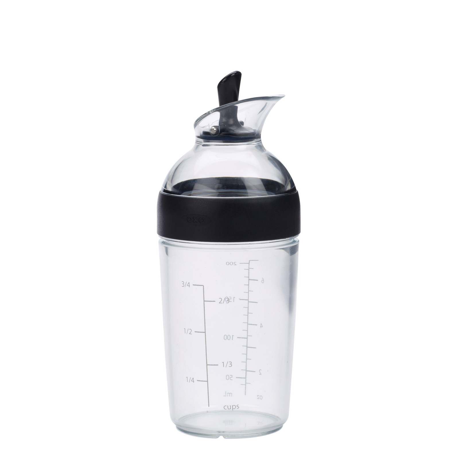 OXO Saladedressing-shaker klein 250 ml zwart met AA Grips