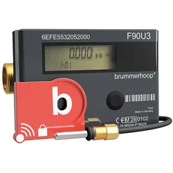 Kompakt-Ultraschallwärmezähler F90U3, Funk, Qp 0,6 m3, DN15, 110mm