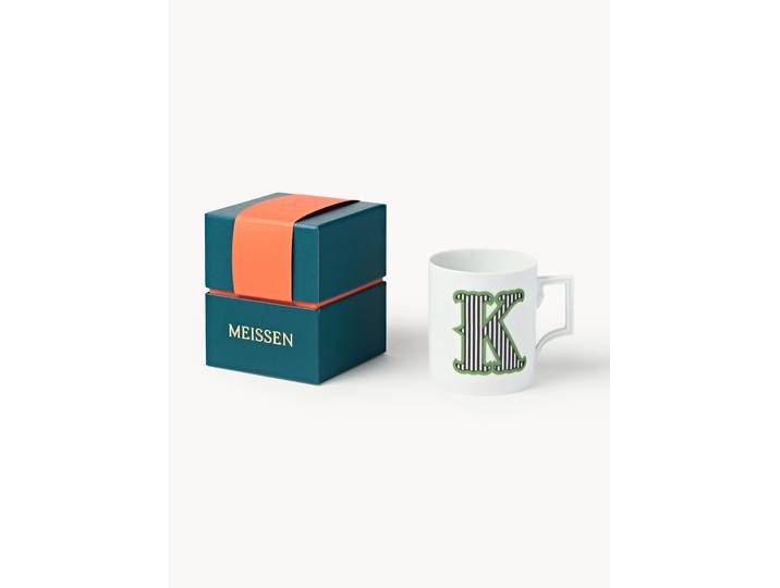 Westwing x MEISSEN, Mug artisanal avec motif décoratif Initials