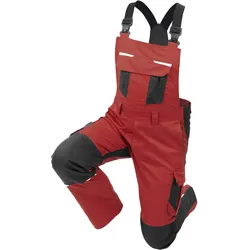 Latzhose "IND" - 56 - red dahlia/phantom
